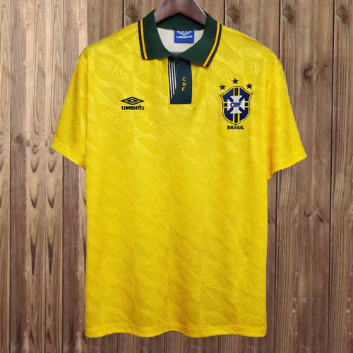 Retro 91-93 Brazil Home Jersey