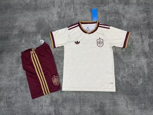 2026 Spain World Cup Away Kids Kit