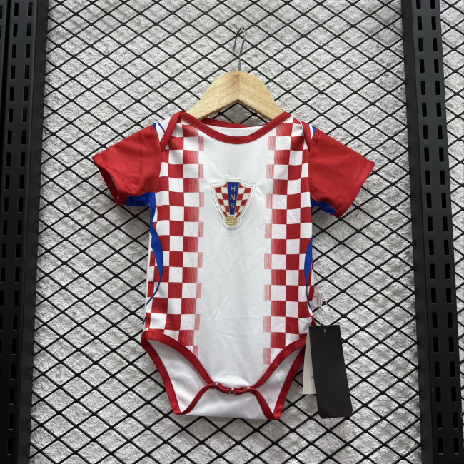 2026 Croatia World Cup Home Baby Jersey