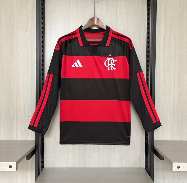26/27 Flamengo Home Long Sleeve Jersey | Fan Version