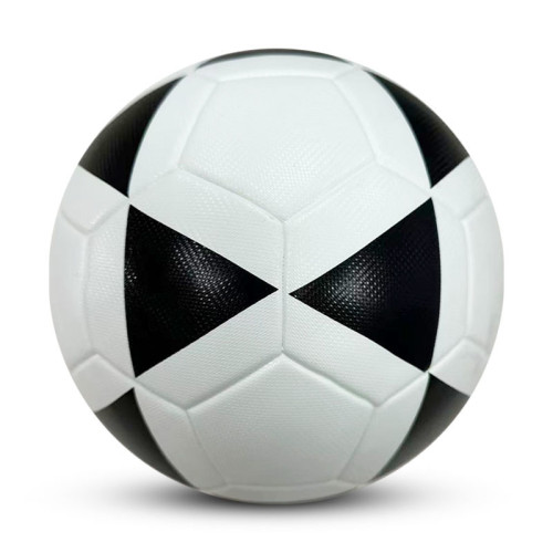 Size 5 Thermal Bonding Leather Outdoor Soccer Ball (Blank)