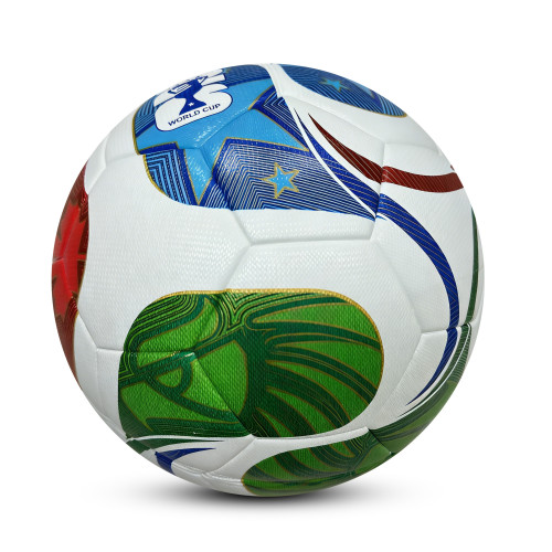 2026 World Cup Size 5 Thermal Bonding Leather Outdoor Soccer Ball (Blank)