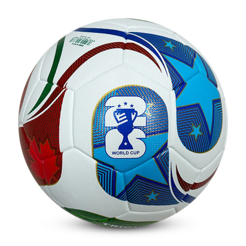 2026 World Cup Size 5 Thermal Bonding Leather Outdoor Soccer Ball (Blank)