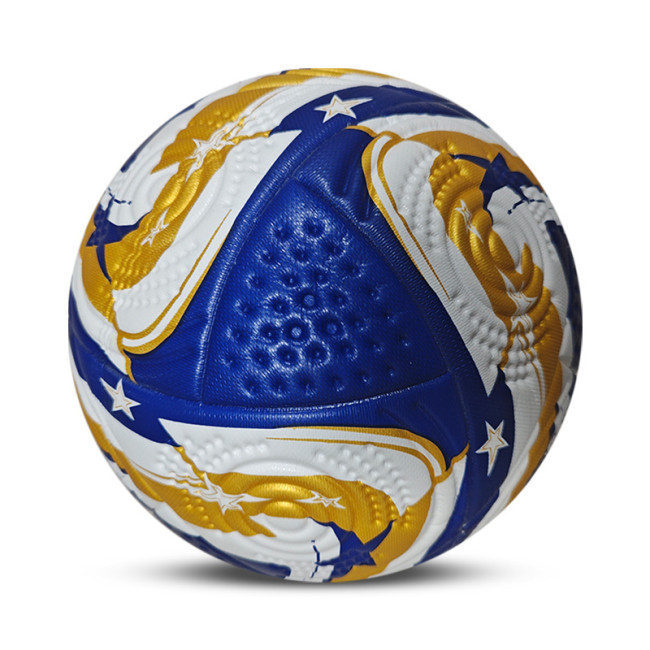Size 5 Thermal Bonding Leather Outdoor Soccer Ball (Blank)