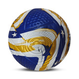 Size 5 Thermal Bonding Leather Outdoor Soccer Ball (Blank)