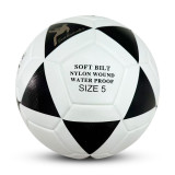Size 5 Thermal Bonding Leather Outdoor Soccer Ball (Blank)