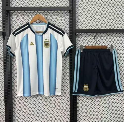 2026 Argentina World Cup Home Kids Kit