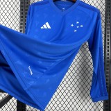 26/27 Cruzeiro Home Man Long Sleeve Jersey | Fan Version