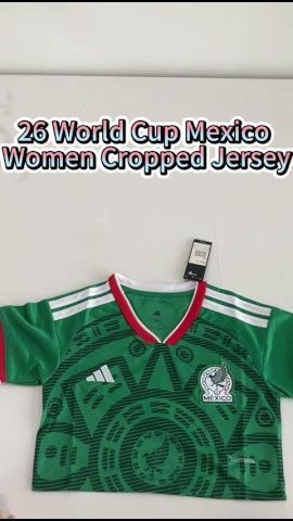 2026 Mexico World Cup Home Women Cropped Jersey