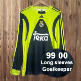 Retro 1999/00 Real Madrid Goalkeeper Long Sleeve Jersey
