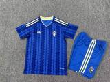 2026 Sweden World Cup Away Kids Kit