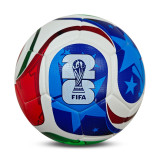 2026 World Cup Size 5 Thermal Bonding Leather Outdoor Soccer Ball (Adidas)