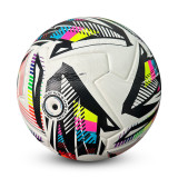 Size 5 Thermal Bonding Leather Outdoor Soccer Ball (Blank)