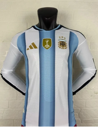 Player Version |  2026 Argentina World Cup Home Long Sleeve Jersey