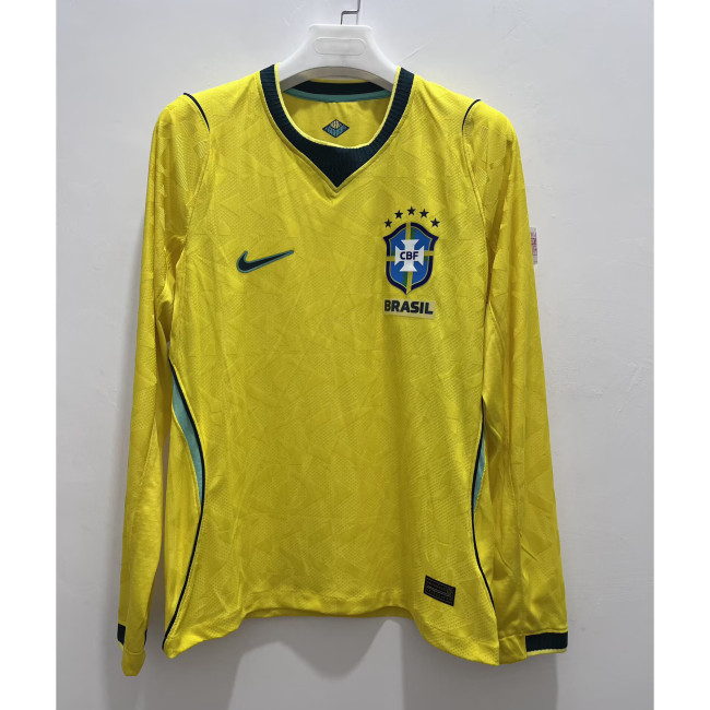 Fan Version |  2026 Brazil World Cup Home Long Sleeve Jersey