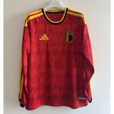 Fan Version | 2026 Belgium World Cup Home Long Sleeve Men Jersey