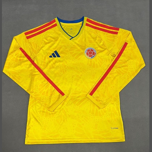 Fan Version |  2026 Colombia World Cup Home Long Sleeve Man Jersey