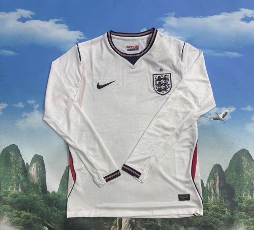 Fan Version |  2026 England World Cup Home Long Sleeve Man Jersey