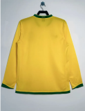 Retro 2006 Brazil Home Long Sleeve Jersey