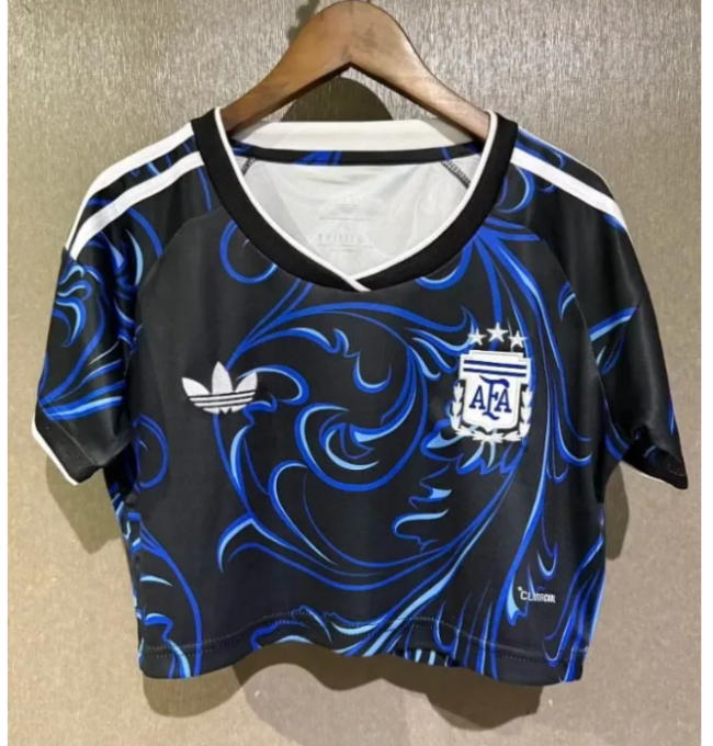 2026 Argentina Away Women Cropped Jersey