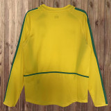 Retro 2002 Brazil World Cup Home Long Sleeve Jersey