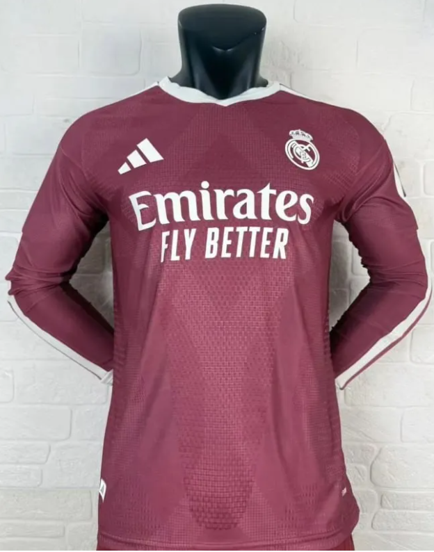 26/27 Real Madrid Third Away Long Sleeve Man Jersey | Player Version