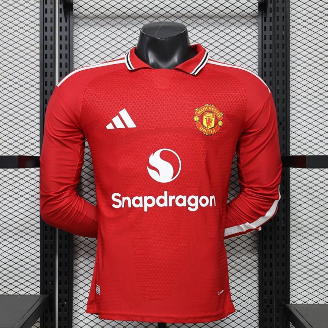 26/27 Manchester United Home Long Sleeve Jersey | Player version