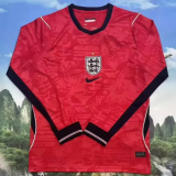 Fan Version |  2026 England World Cup Away Long Sleeve Man Jersey