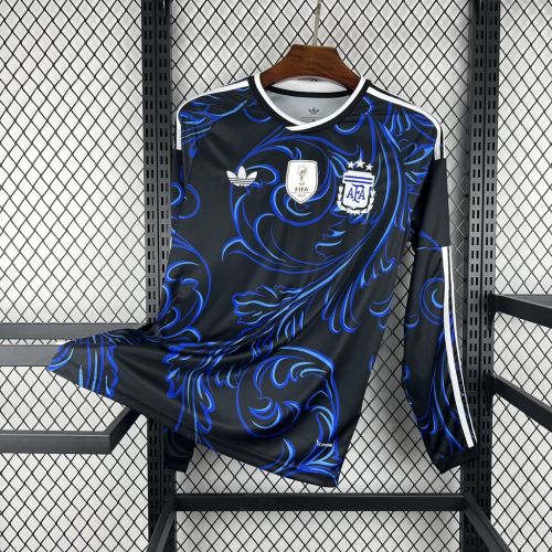 Fan Version |  2026 Argentina World Cup Away Long Sleeve Men Jersey