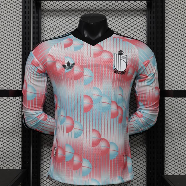 Players Version |  2026 Belgium World Cup Away Long sleeve Jersey