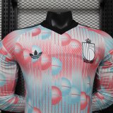 Players Version |  2026 Belgium World Cup Away Long sleeve Jersey