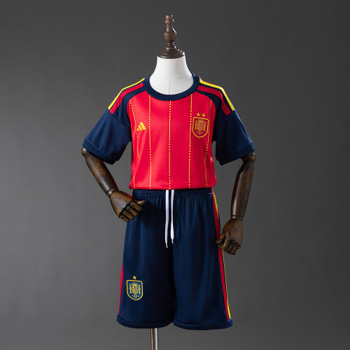 2026 Spain World Cup Home 2-Star Champion Edition Kids Kit