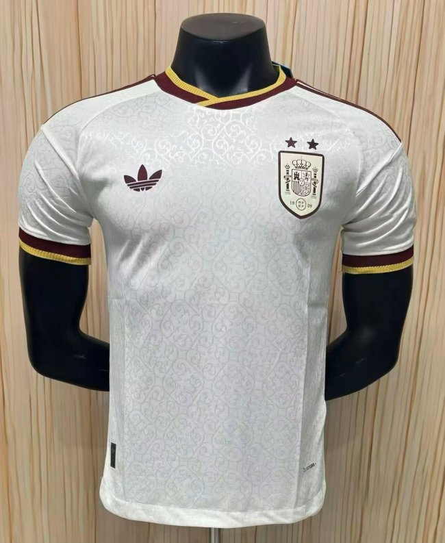 Player Version |  2026 Spain World Cup Away 2-Star Champion Edition Man Jersey