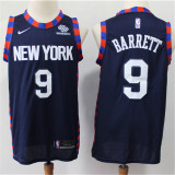 New York Knicks 新赛季 尼克斯队（城市版） 9号 巴雷特 深蓝 印花