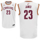 Cleveland Cavaliers 骑士队 23号 詹姆斯 白色 常规新面料球衣