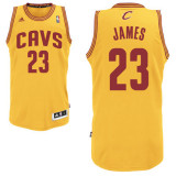 Cleveland Cavaliers 骑士队 23号 詹姆斯 黄色 新面料球衣