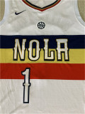 New Orleans Pelicans 新赛季 鹈鹕队（奖励版） 1号 威廉姆斯 彩虹白 球迷版