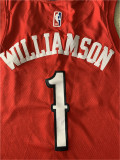 New Orleans Pelicans  新赛季 鹈鹕队 1号 威廉姆斯 红色 球迷版
