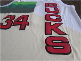 Milwaukee Bucks 雄鹿队（奖励版）34号 字母哥 拼色白
