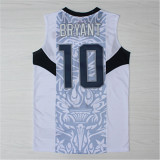 USA Basketball Dream 2008年北京奥运会 美国梦八# 10 科比 白色 新面料球衣
