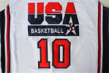 USA Basketball  Dream 1992年巴塞罗那奥运会 美国梦一复刻 #10 德雷克斯勒 白色