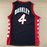 USA Basketball  Dream 1996年夏季亚特兰大奥运会 美国梦三 #4 查尔斯·巴克利 黑色 新面料球衣