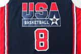 USA Basketball  Dream 1992年巴塞罗那奥运会 美国梦一复刻 #8 "蝙蝠侠" 皮蓬 蓝色