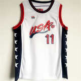 USA Basketball  Dream 1996年夏季亚特兰大奥运会 美国梦三 #11 卡尔·马龙 白色