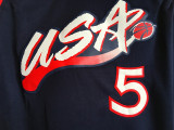 USA Basketball  Dream 1996年夏季亚特兰大奥运会 美国梦三 #5 格兰特·希尔 黑色 新面料球衣