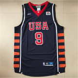 USA Basketball  Dream 2004雅典奥运会 美国梦六 #9 詹姆斯 极品网眼球衣