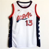 USA Basketball  Dream 1996年夏季亚特兰大奥运会 美国梦三 #13 奥尼尔 白色