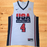 USA Basketball Dream 1992年巴塞罗那奥运会 美国梦一复刻 #4 莱特纳Laettner 白色
