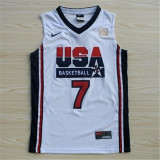 USA Basketball  Dream 1992年巴塞罗那奥运会 美国梦一复刻 #7 伯德 白色球衣