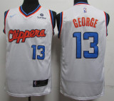 Los Angeles Clippers新款 快船 城市版 13号 乔治 白色